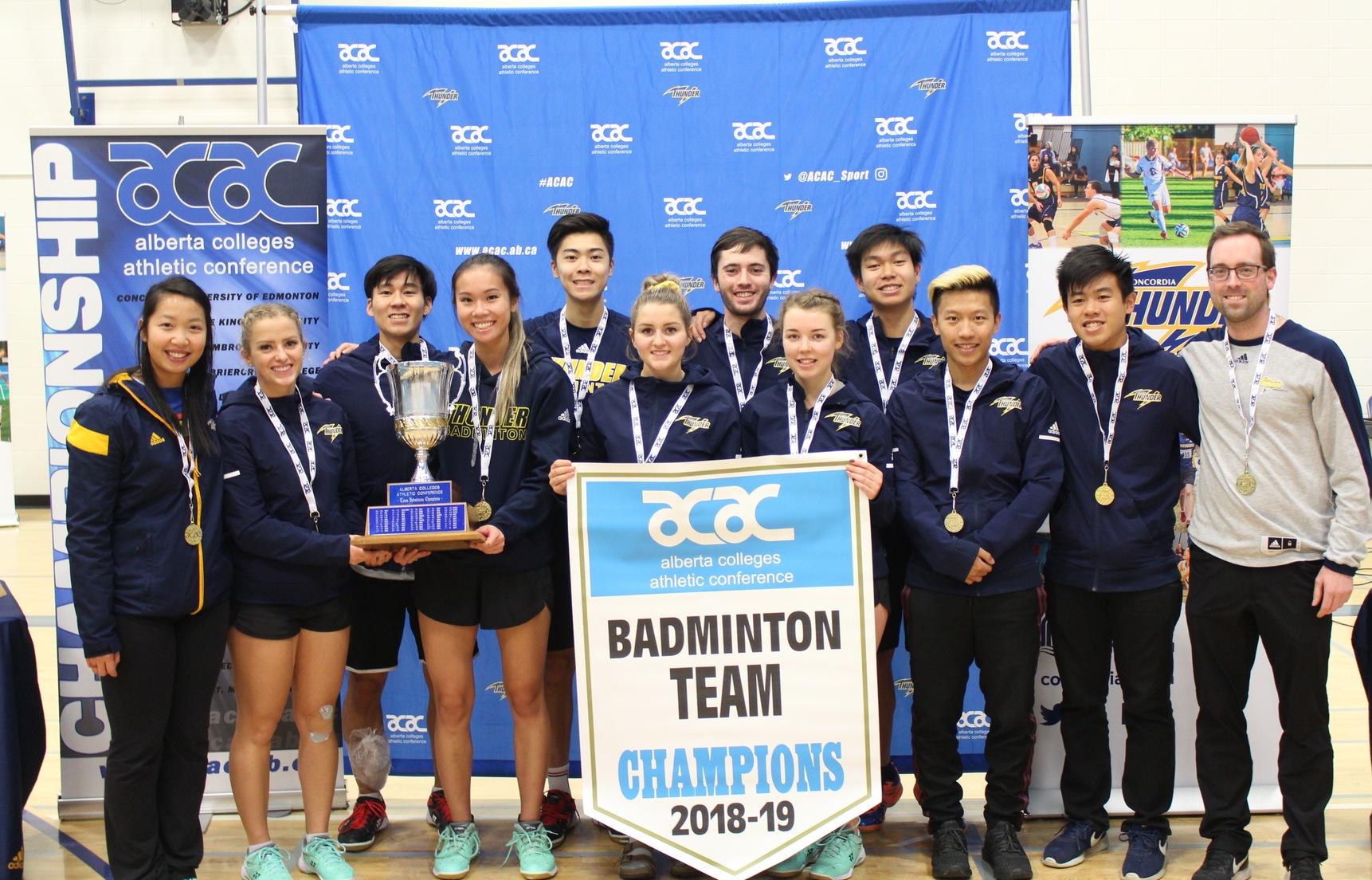 Thunder Find Gold at 2018-2019 ACAC Badminton Championships
