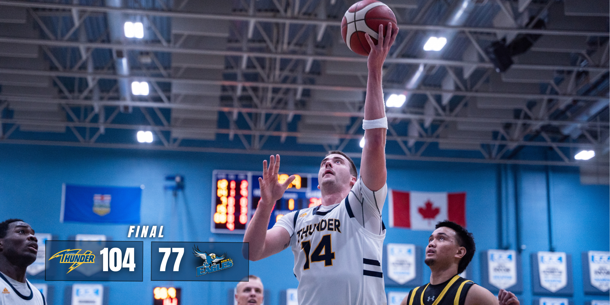 Concordia's Men's Team Storms to Victory in First 2024 Home Game