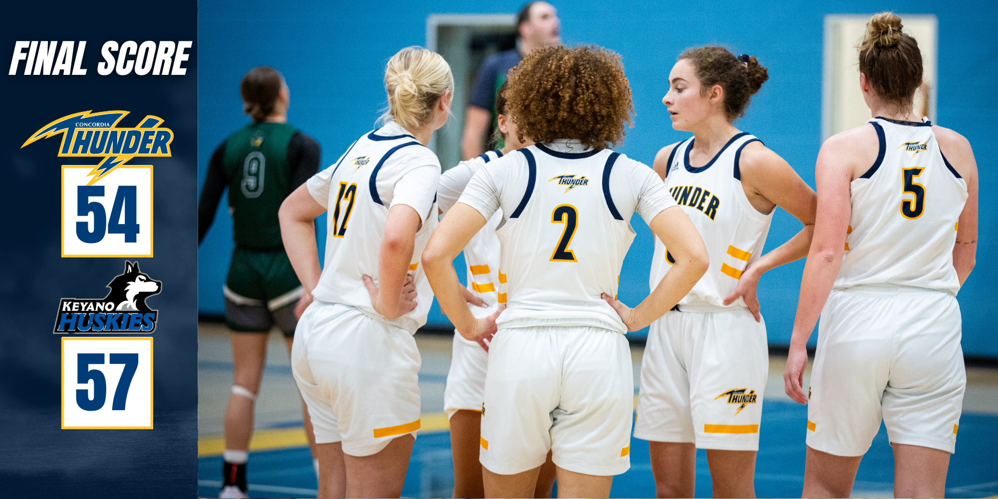 Thunder's Fight Falls Short: Concordia's Fierce Battle Ends in Narrow Defeat Against Keyano College