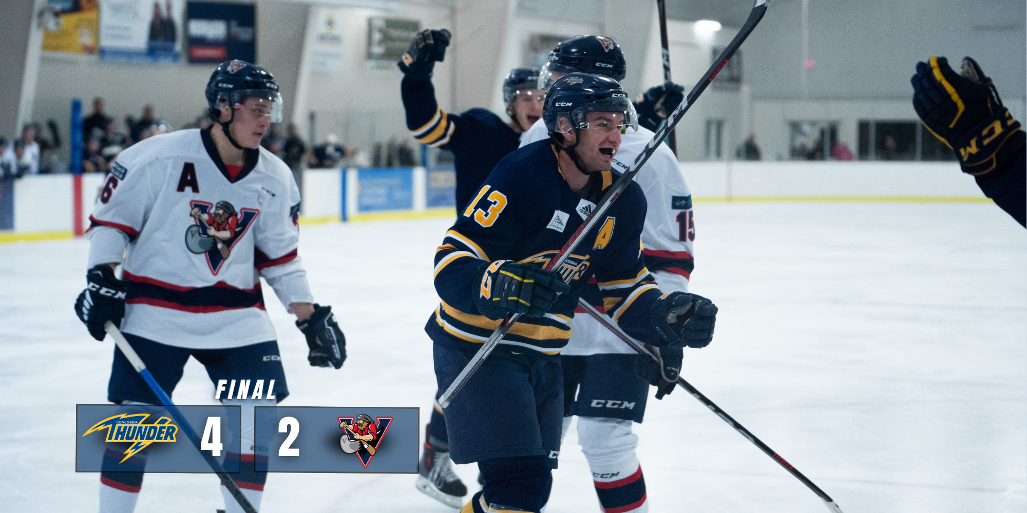 Concordia Defeat Portage College 4-2 and Clinch a Playoff Spot