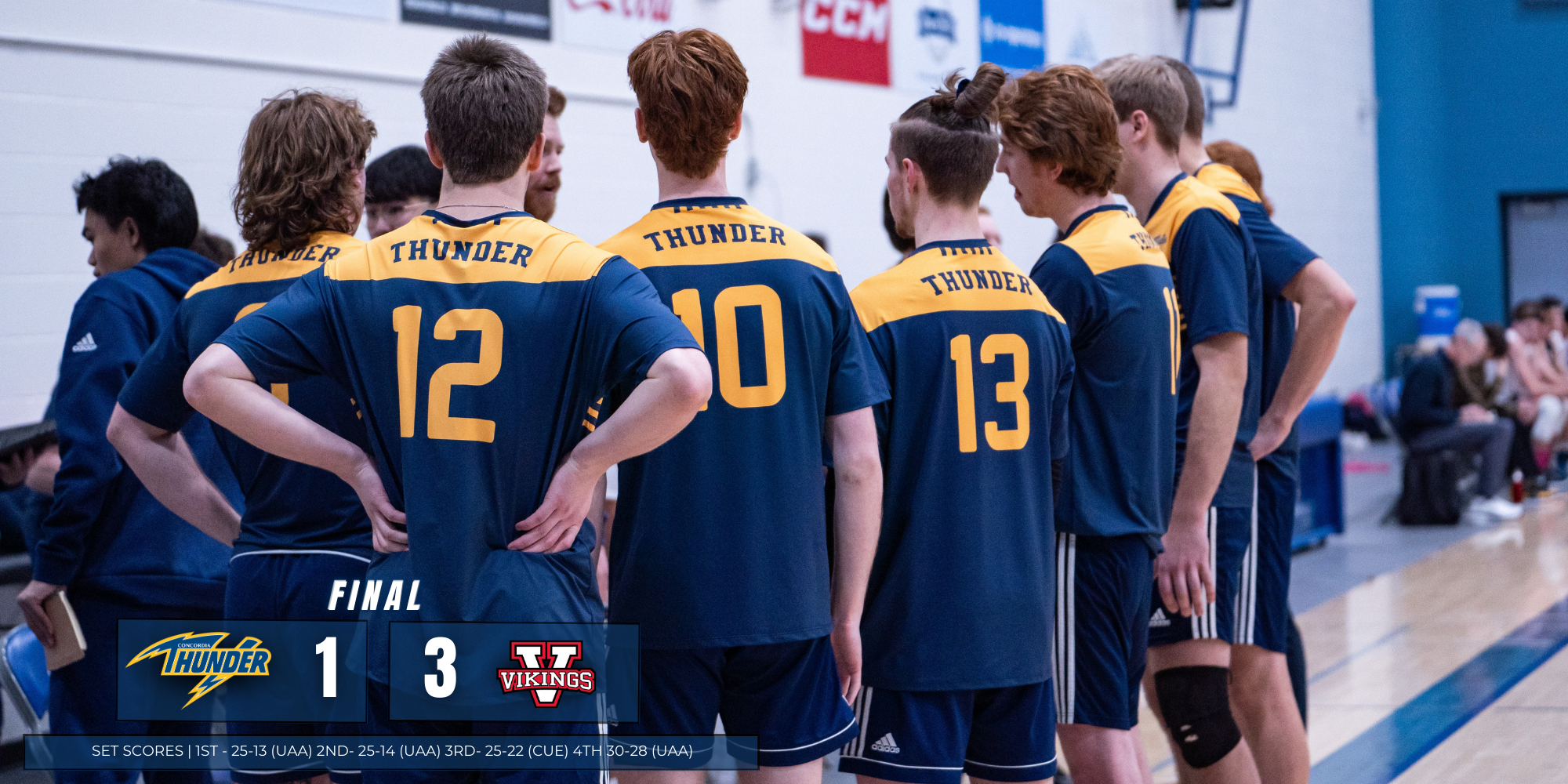Concordia Thunder Men’s Volleyball Falls Short Against U of A-Augustana