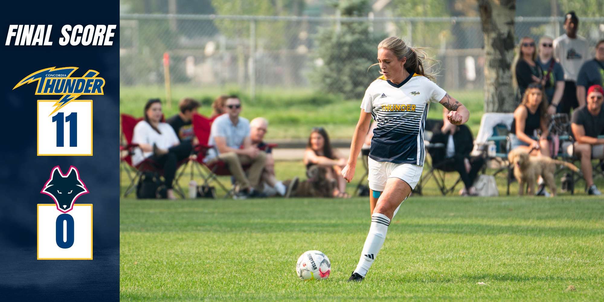 Concordia Thunder Ends Regular Season with Convincing 11-0 Victory Over Wolves