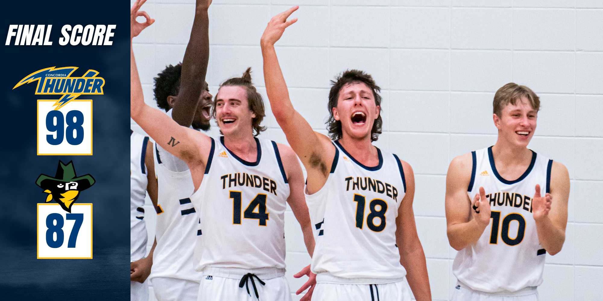 Thunderous Victory: Concordia Shines Bright in Win Over Lakeland College