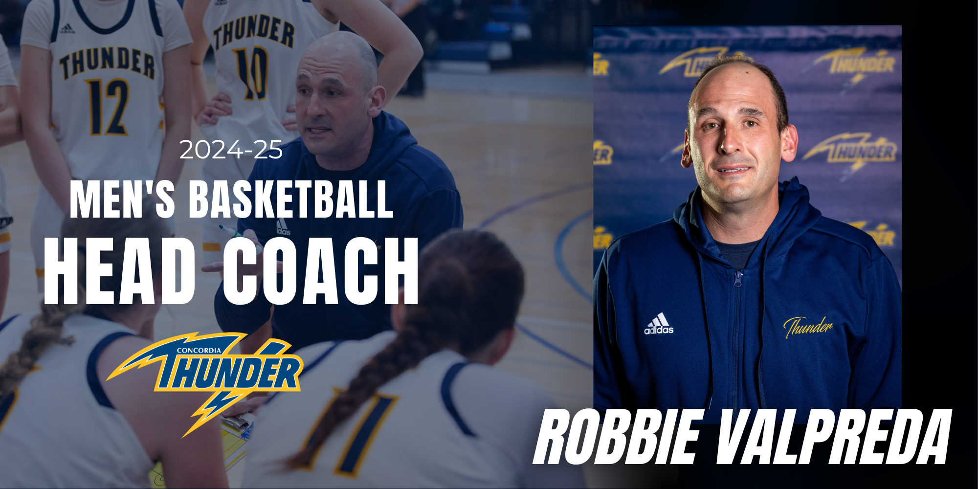 Robbie Valpreda Named Head Coach of Men's Basketball Program